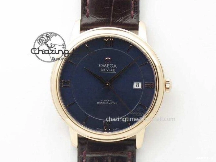 0409 Chic Constellation 131.33.41.21.03.001 SS RG TW Best Edition Blue Dial On Gummy Strap A 7872
